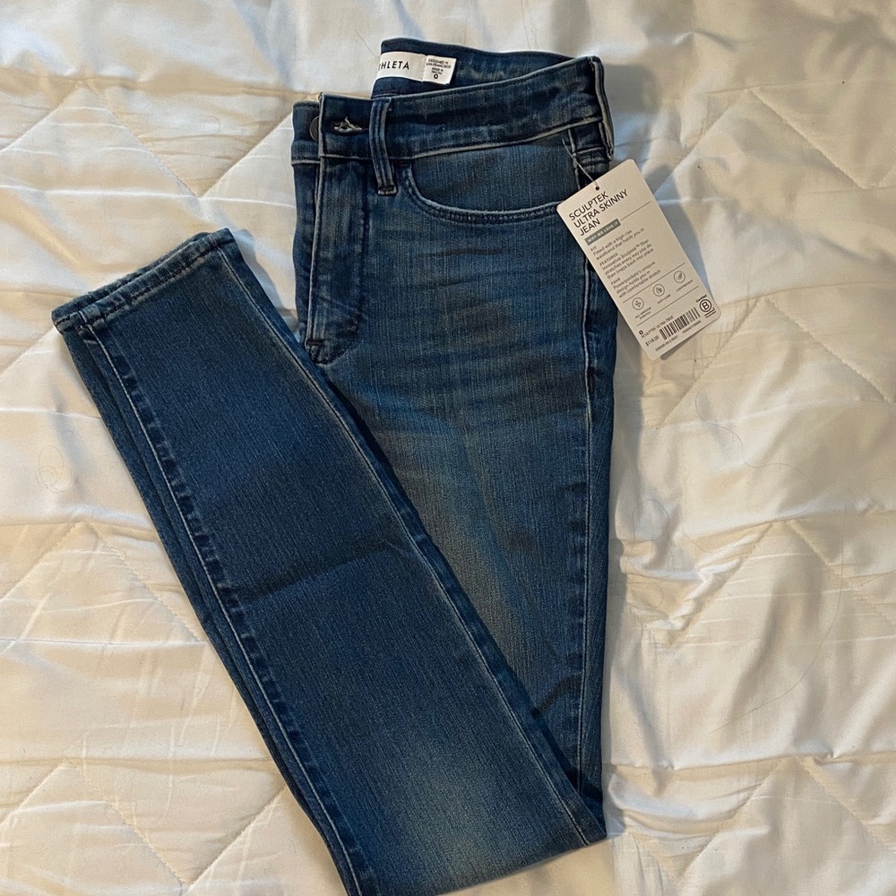 Athleta Dark Blue Skinny Jeans-NWT